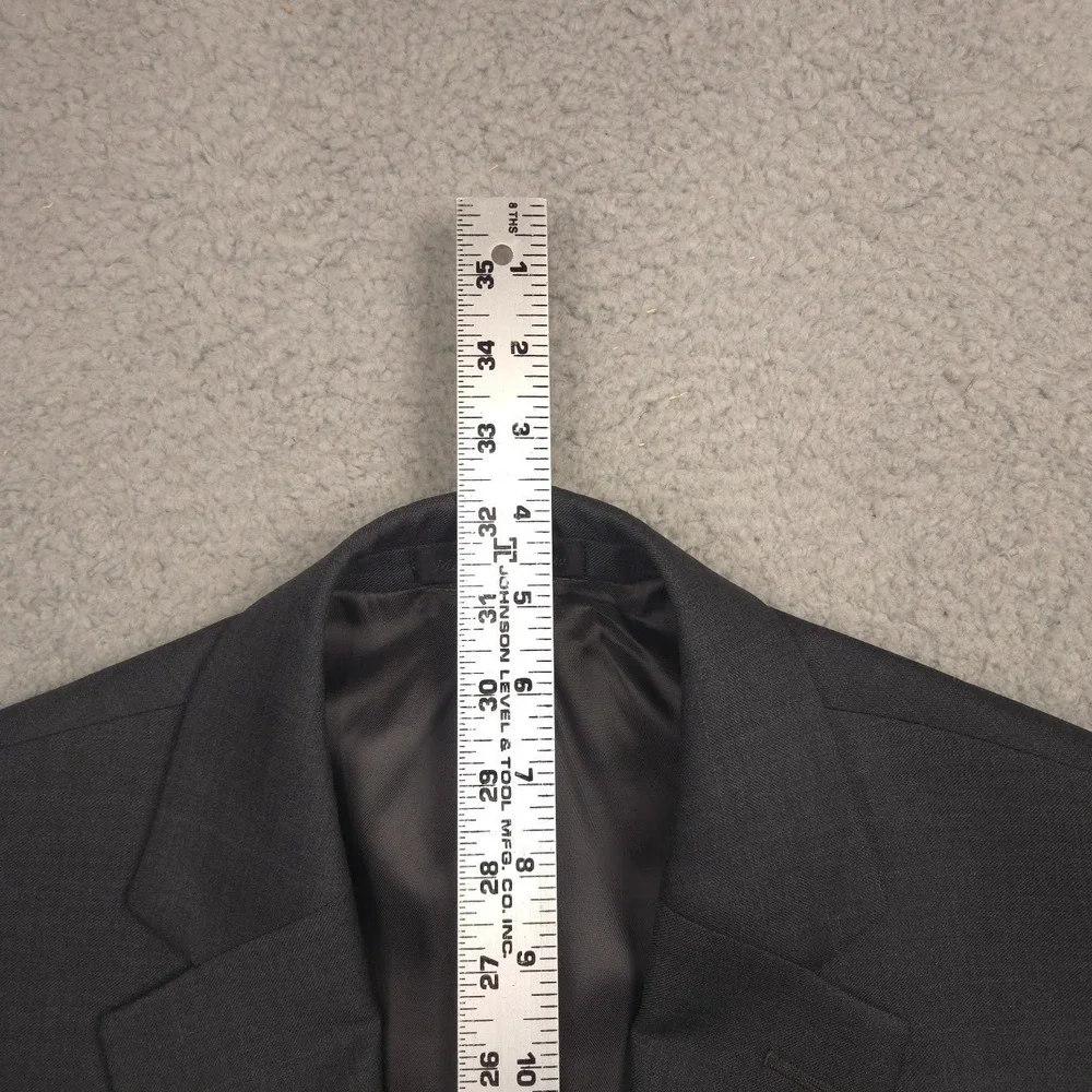 Lauren Ralph Lauren Blazer Mens 42L Gray 100% Wool Natural Stretch Jacket